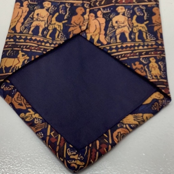 VINTAGE Alynn “Ancient Art” Mesopotamia Silk Tie - Picture 6 of 10